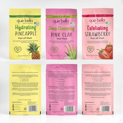 Que Bella Holiday Radiance Renew Face Mask Gift Set - 3pc