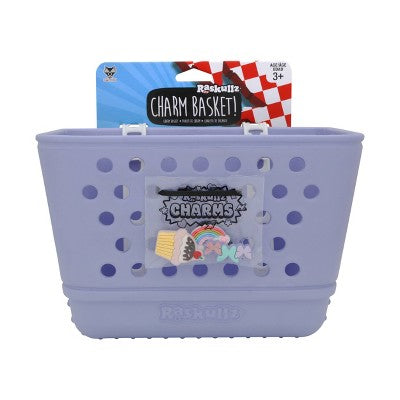 Raskullz Kids' Bike Basket with Charms - Lavendar