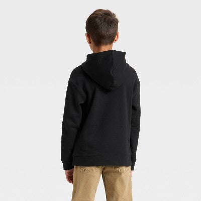 Boys' Fleece Hoodie Sweatshirt - Cat & Jack Black XS