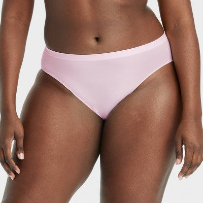 Women's 6pk Seamless Bikini Underwear - Auden Assorted Color S: Solid, Stripe Knit, Pull-On