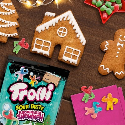 Trolli Abominable Snowman Christmas Candy Stocking Stuffers - 10oz