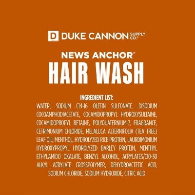 Duke Cannon Cedarwood 2-in-1 Hair Wash - Fresh Cedar Shampoo and Conditioner for Men - 14 fl. oz