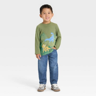 Toddler Boys' Dinosaur Graphic T-Shirt - Cat & Jack Green 18M
