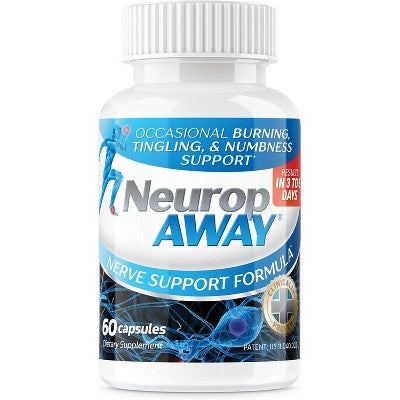 NeuropAway Nerve Support Formula Capsules Peripheral Nerve Health Support Dietary Supplement 60 Ct