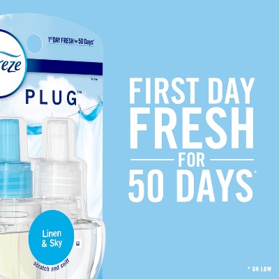 Febreze Downy Infusions Calm Plug Dual Air Freshener Refill - Lavender & Vanilla Bean - 1.75 fl oz/2pk