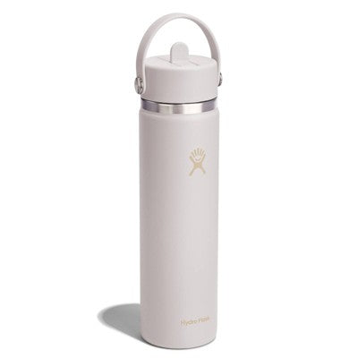 Hydro Flask 24 fl oz Stainless Steel Wide Mouth Flex Straw Water Bottle - Ivory