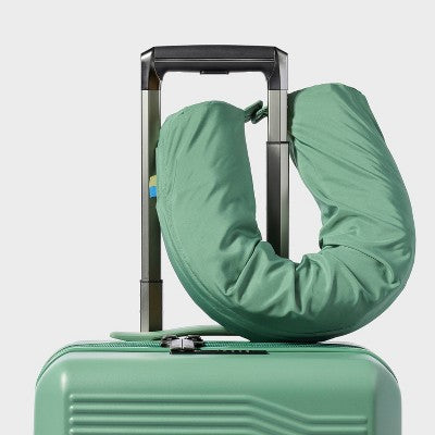 Packing Cube with Neck Pillow - Open Story Green