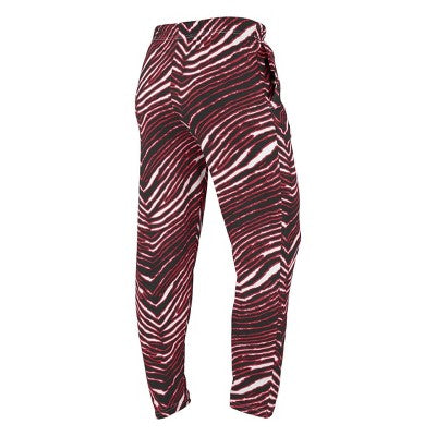 NFL Atlanta Falcons Zubaz Zebra Screen Print Pants - M