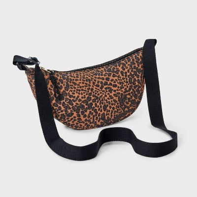 Essential Crescent Sling Crossbody Bag - Universal Thread Leopard