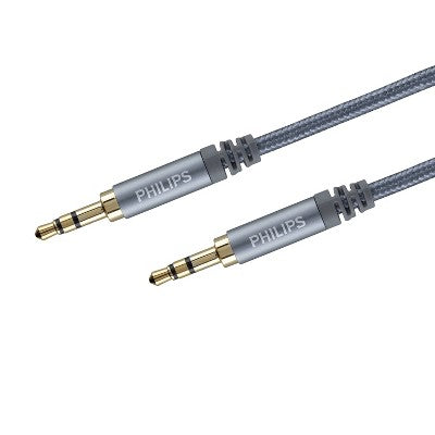 Philips 3.5mm Auxiliary Audio Cable - Silver