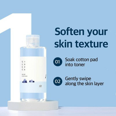 Round Lab 1025 Dokdo Toner Korean Skincare for Skin Balancing and Gentle Exfoliation with Soft Finish - 200ml