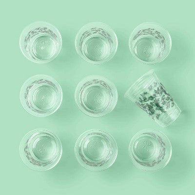 Holiday Disposable Drinkware Clear Cups - Botanical - 18oz/30ct - up&up