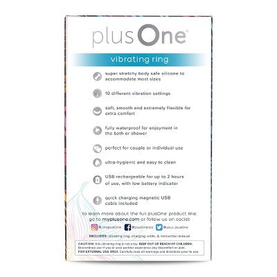 plusOne Waterproof and Rechargeable Vibrating Ring