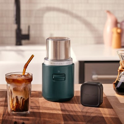 KitchenAid Go Cordless Blade Grinder battery included - Hearth & Hand with Magnolia: Coffee Bean & Spice Grinder, Dark Green