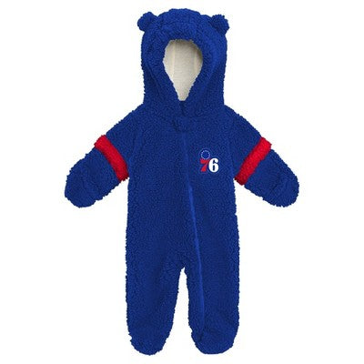 NBA Philadelphia 76ers Newborn Faux Fur Bodysuit - 0-3 Months