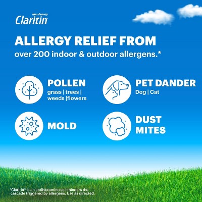 Claritin Allergy Relief 24 Hour Non-Drowsy Loratadine Tablets - 30ct