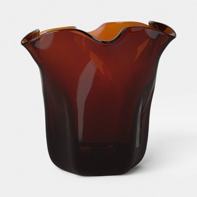 54.1 fl oz Glass Champagne Bucket Maroon - Threshold