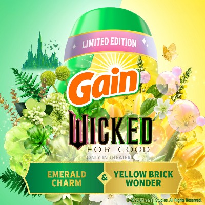 Gain Wicked Laundry Scent Booster Beads, Limited Edition Charm & Yellow Brick Wonder - 12.2oz