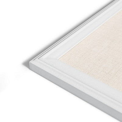 U Brands 17"x23" Thin Decor Linen Bulletin White (LOCAL PICKUP ONLY)