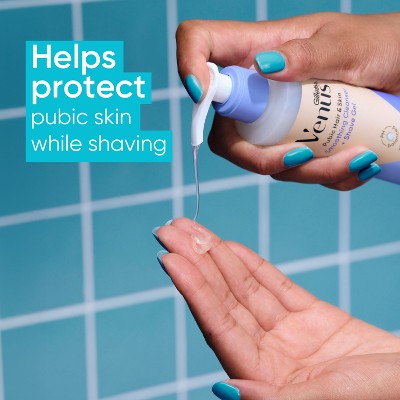 Venus for Pubic Hair and Skin 2-in-1 Smoothing Cleanser and Shave Gel Women's Shaving Cream - 6.4oz