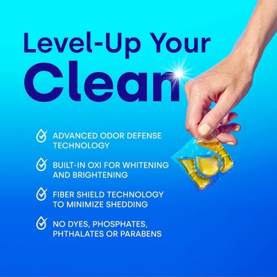 Dropps Laundry 4-in-1 Plus Oxi Power Biobased Detergent Pods - Free & Clear - 63ct