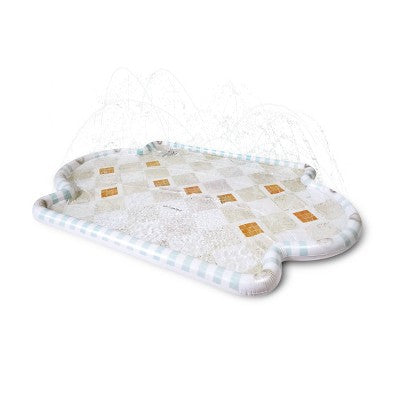 MINNIDIP Exclusive Resort Collection Splash Pad Play Sprinkler - Travertine Tiles: Portable PVC Kids Water Toy