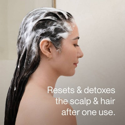 NATURELAB. TOKYO Mainichi Scalp Scrub + Clarifying Shampoo - Buildup Removal + Oil Control, Scalp Detox, Sugar-to-Foam, 8.1 oz