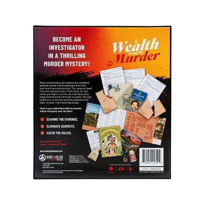 Hunt A Killer Mystery: A Wealth Of Murder Board Game