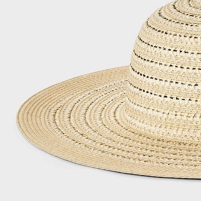 Packable Straw Short Brim Floppy Hat - Shade & Shore Natural