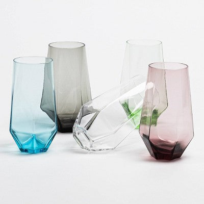 over&back 18 fl oz Facet Tall Tumbler Clear