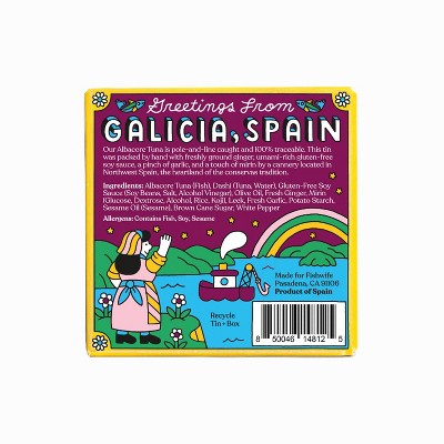 Fishwife Tinned Seafood Co Albacore Tuna with Soy Ginger - 3.2oz