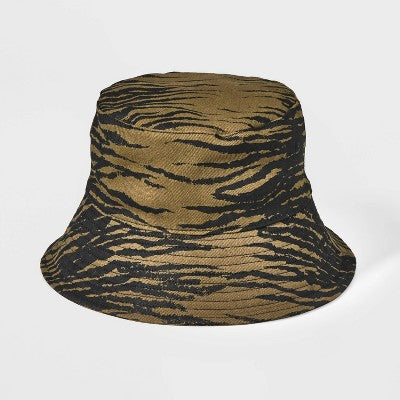 Printed Bucket Hat - Wild Fable Olive Green