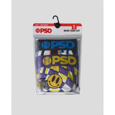 PSD Men's Smile Dimension Print Briefs - Purple/Gold S