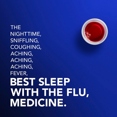Vicks Intense Flu Warming Combo Syrup - Acetaminophen - Black Cherry - 24 fl oz: Liquid Cold & Cough Relief, 2 Pack