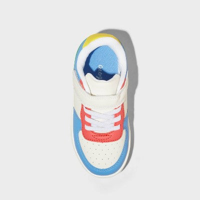 Toddler Jaid Solid Court Sneakers - Cat & Jack Blue/White/Red 12T