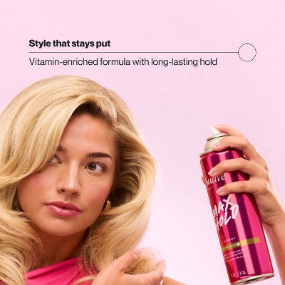 Suave Max Hold Scented Hairspray - 11oz: Styling & Securing Spray for All Hair Types