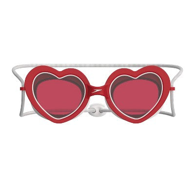 Speedo Kids' Sunny Vibes Heart Swim Goggles - High Risk Red/Punch
