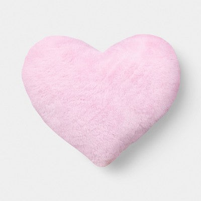 Valentine's Day Plush Heart Pillow Pink - Room Essentials