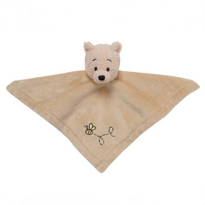 Bedtime Originals Disney Baby Winnie the Pooh Embroidered Security Blanket/Lovey: Fleece, 12" x 12", Animals Pattern