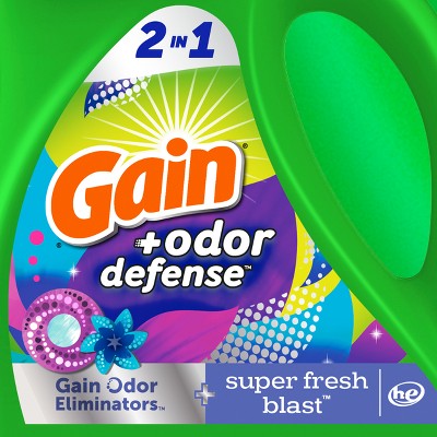 Gain Odor Defense Liquid Laundry Detergent - Super Fresh Blast - 194 fl oz
