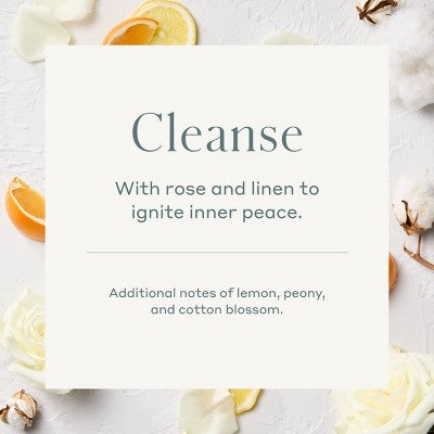 2-Wick Ceramic Jar Candle with Lid Cleanse 15oz - Casaluna