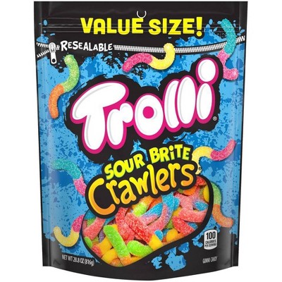 Trolli Sour Brite Crawlers Gummi Candy - 28.8oz