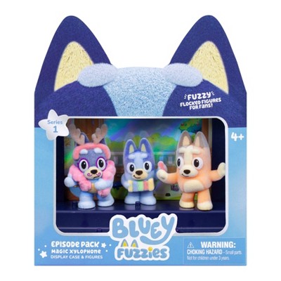 Bluey Fuzzies Episode Pack Magic Xylophone Display Case and Figures