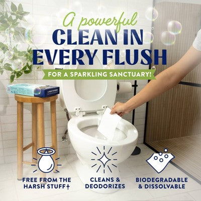 Clean Cult Toilet Bowl Cleaner Sheets - Fresh Lemon - 32ct