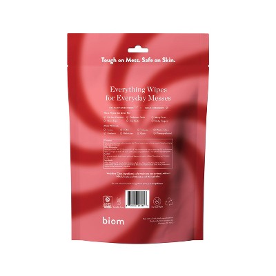 Biom Peppermint All-Purpose Cleaning Wipes Refill - 60ct