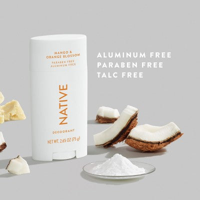 Native Deodorant - Mango & Orange Blossom - Aluminum Free - 2.65oz