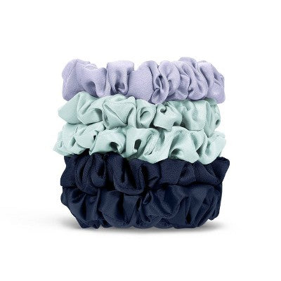 Kitsch-Mass Women's Satin Petite Scrunchies - Garden Bouquet - 5ct