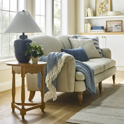 Scalloped Side Table Light Oak - Threshold designed with Studio McGee Assembly Required (LOCAL PICKUP ONLY)