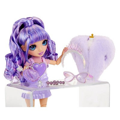 Rainbow High 11" Creative Crystals Violet Fashion Doll with Accessory Make It Kit