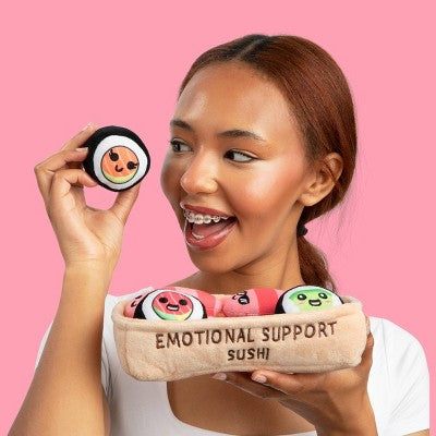 What Do You Meme? Emotional Support Pals Sushi Stuffed Animals